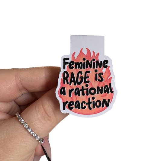Feminine Rage Magnetic Bookmark