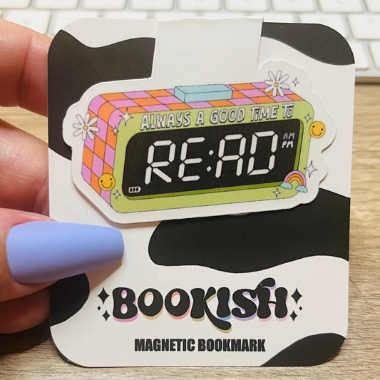 Read Clock Magnetic Bookmark